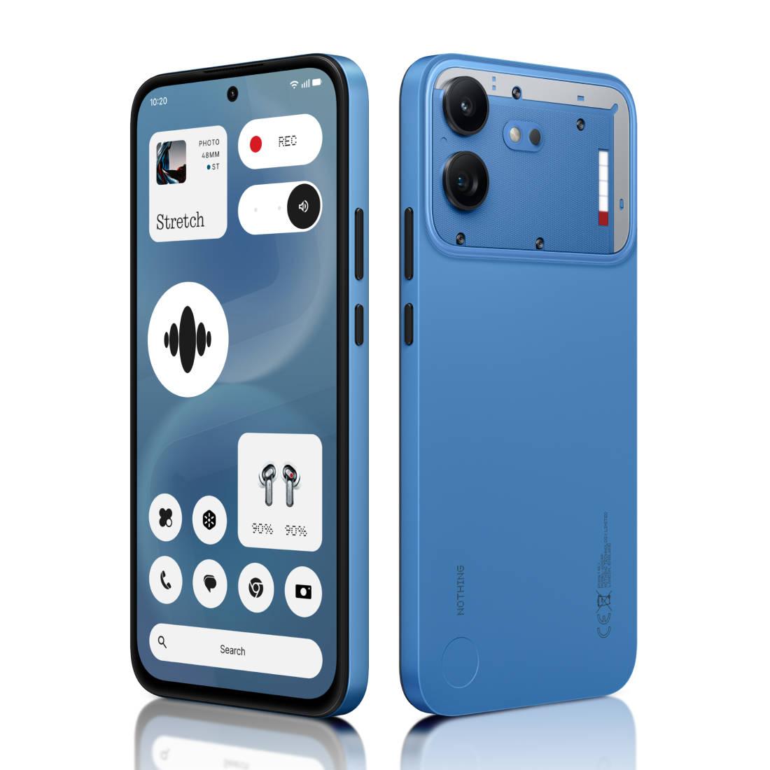 Nothing Phone 4b front and back design with transparent rear panel